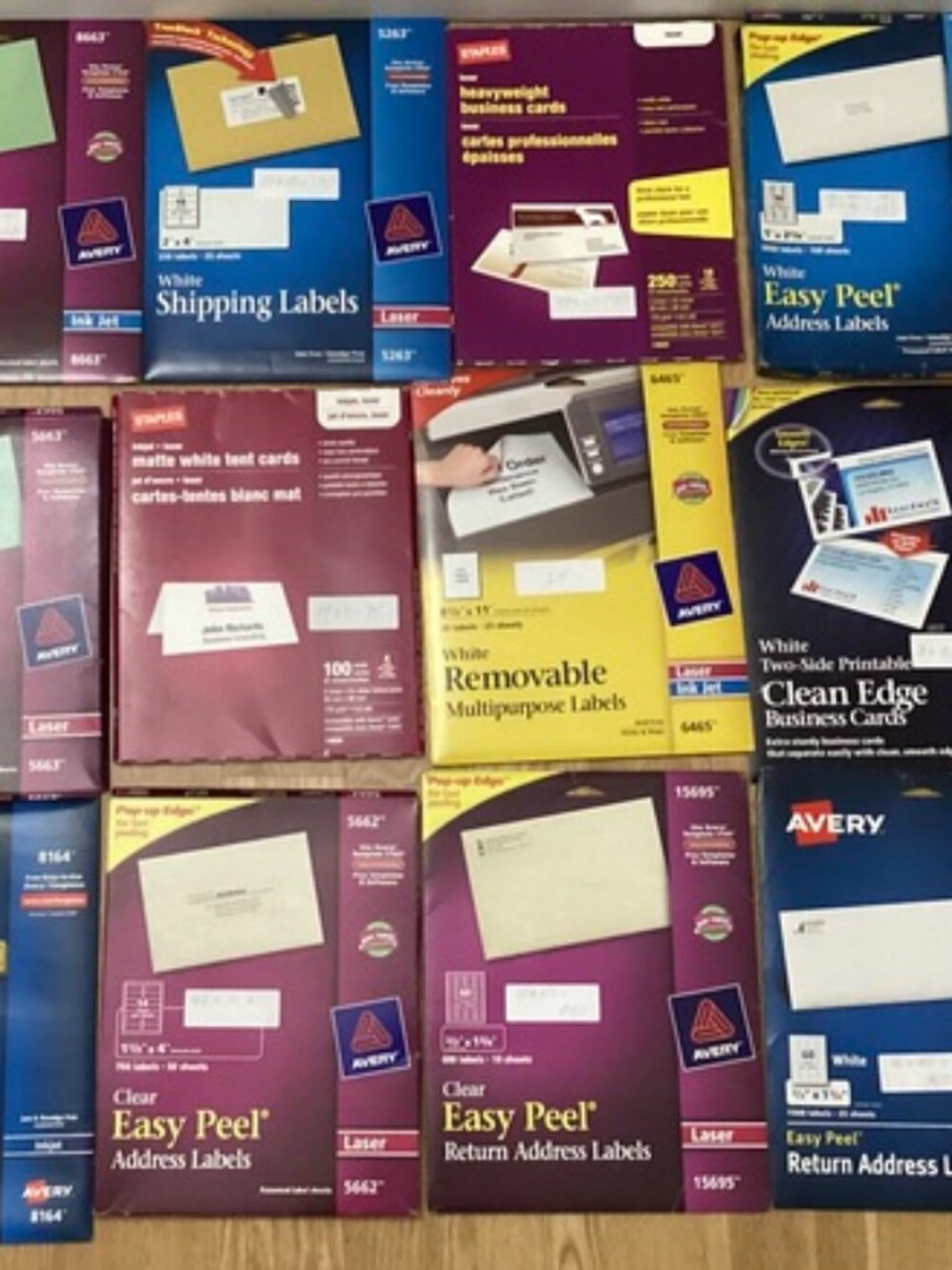 12 Avery Labels